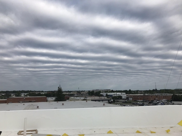 Caught this strange cloud formation at work a while back Been looking for a sub to post it in Pic taken at am April   in Richmond Virginia