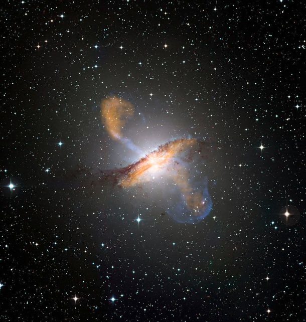 Centaurus A one of the brightest galaxies in the sky