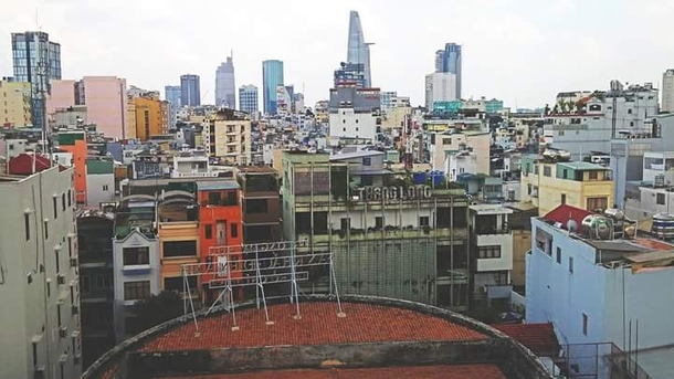 Central Saigon from rooftop 