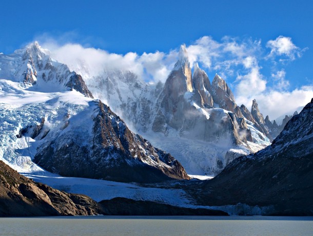 Cerro Torre and Glacier Torre Los Glaciares National Park El Chaltn Patagonia Argentina 