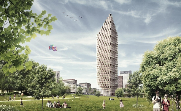 CF Mllers design for a -storey wooden skyscraper  would be the tallest timber building in the world