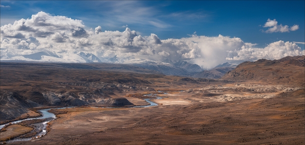 Chagan-Uzun River Valley Altai Mountains Russia 