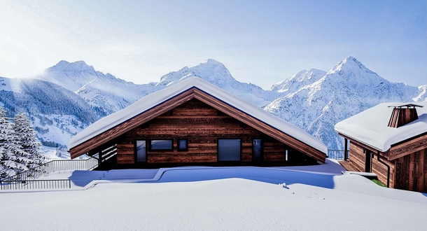chalet in the french alp  building with blenderampunreal