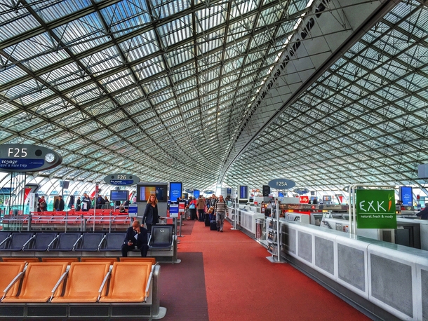 Charles de Gaulle Airport terminal F Paris France 