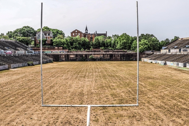 Check out this Abandoned College Football Stadium