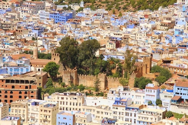 Chefchaouen Morocco from a diffent angle