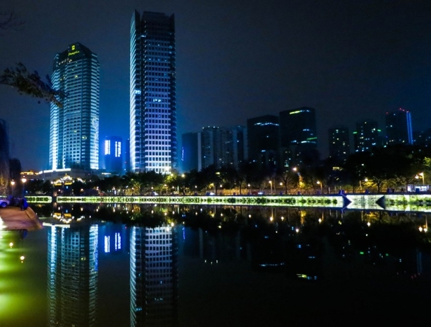 Chengdu Night Skyline China