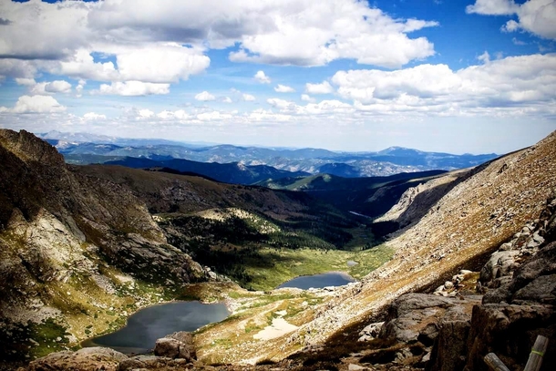 Chicago Lakes viewed from Summit Lake near Mount Evans Colorado 