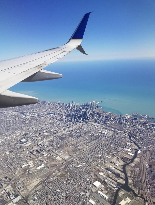 Chicago Skyline from the air