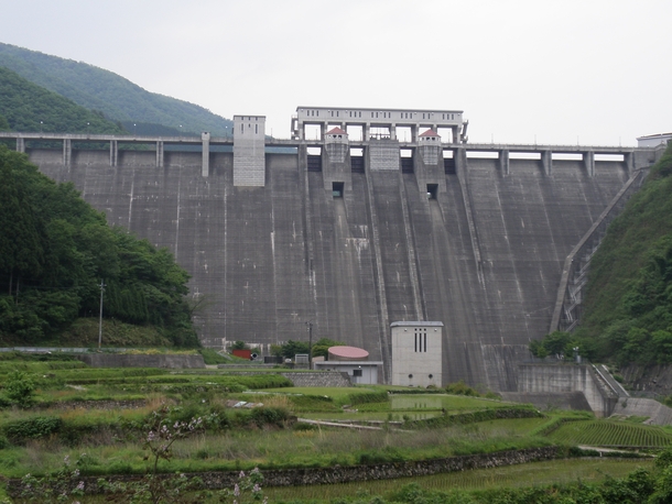 Chiya Dam on the Takahashi river Niimi Okayama 