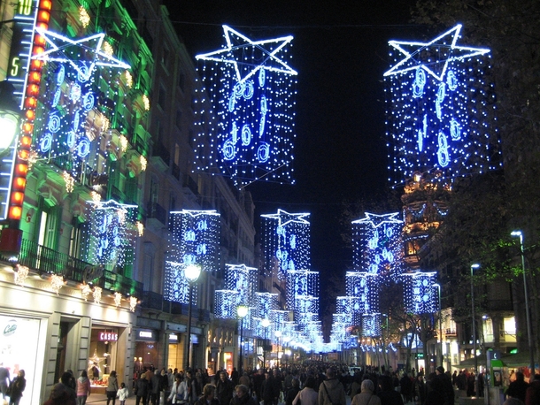 Christmas Lights in Barcelona 