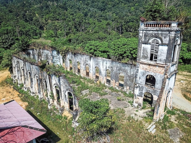 Church of the Sacred Heart of Jesus Penang Malaysia Also known as Notre Dame of Malaysia this church has been abandoned for  years
