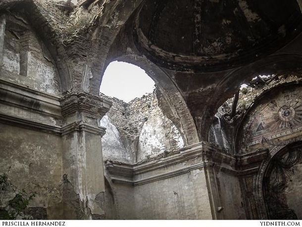 Church of Tiermas abandoned village in Spain the vault is no more it collapsed