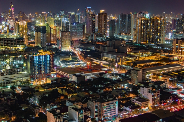 City lights of Metro Manila