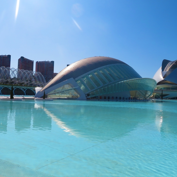 City of Arts and Sciences is a cultural and architectural complex in Valencia Buildings and structures designed by Santiago Calatrava and Felix Candela 