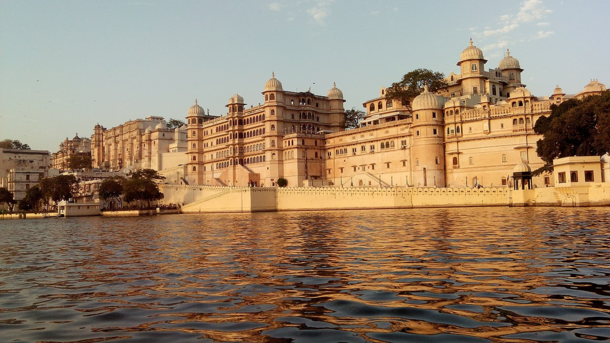 City Palace Udaipur INDIA is a palace complex built over a period of nearly  years from  onwards The palaces within the complex are interlinked through a number of chowks or quadrangles with zigzag corridors planned in this fashion to avoid surprise attac