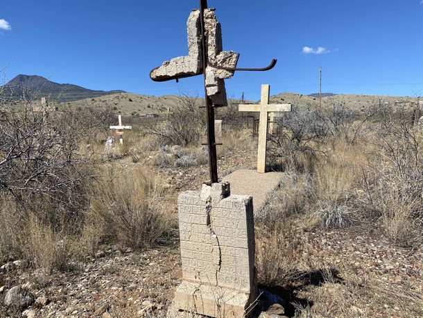 Clarkdale AZ abandoned company mining town cemetery