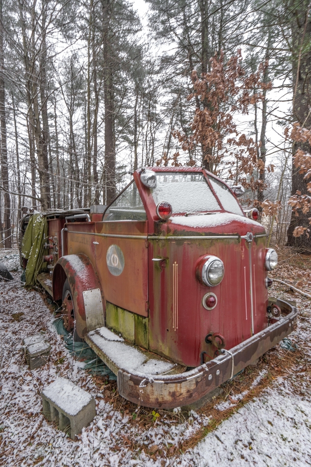 Classic Fire Truck Rusting Away In NY