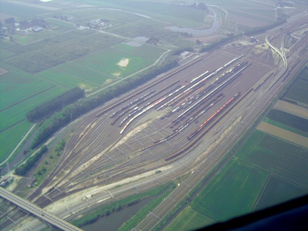 Classification yard at Kijfhoek Netherlands 