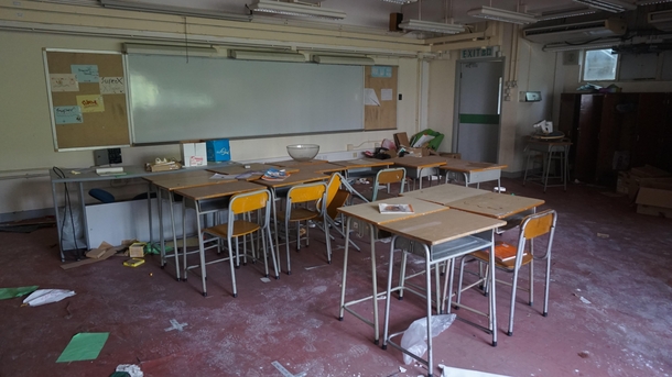 Classroom in Abandoned School 