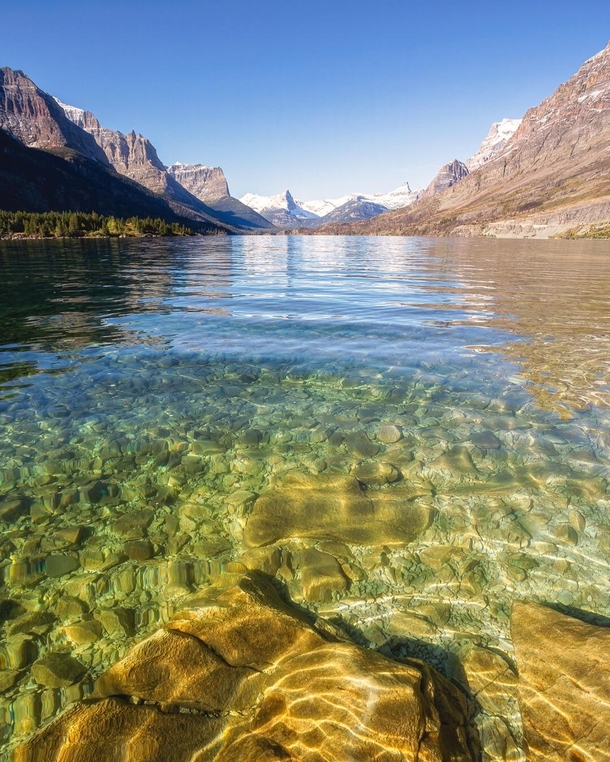 Clear mountain lakes are refreshing to the mind too Glacier National Park MT  ignatureprofessor