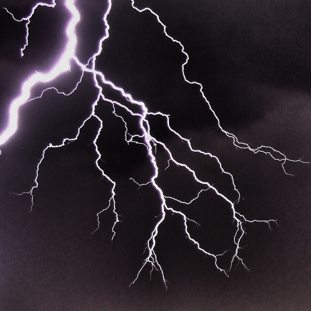 Close up of a lightning strike the Netherlands