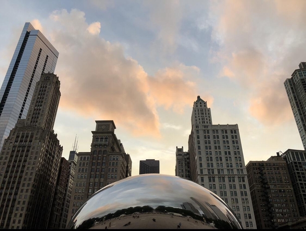 Cloud Gate at sunset - Chicago 