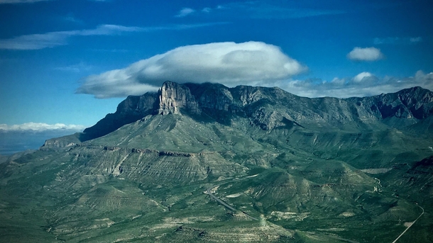 Clouds over El Capitan Guadalupe Mountains National Park 
