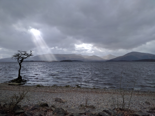 Cloudy Banks of Loch Lomond Scotland 