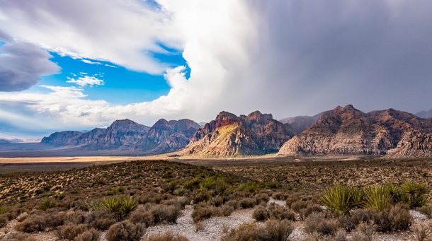 Cloudy Skies at Red Rock Canyon National Park  OC