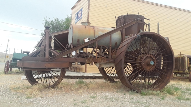 Coal fired steam tractor Goldfield Nevada USA early s era