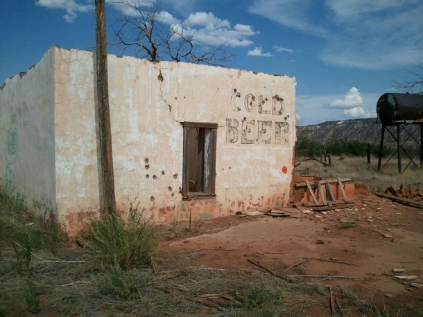 Cold Beer - Ruins of a Route  watering hole in New Mexico album in comments 