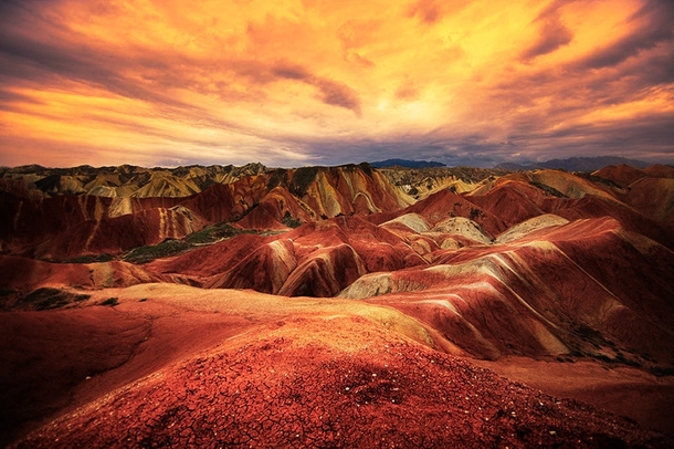 Colorful Chinese Mountains-- Zhangye Danxia Landform  by linzhe