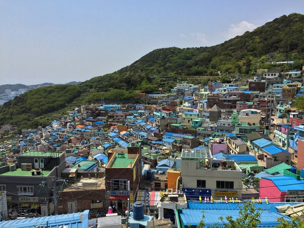 Colorful village in Busan South Korea