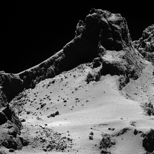 Comet from  km Rosetta Mission Comet P