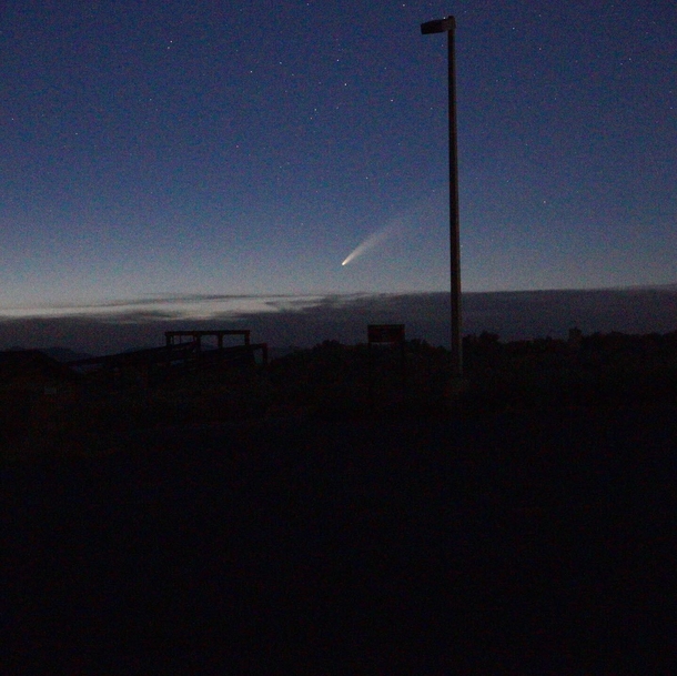 Comet Neowise from Antelope Island