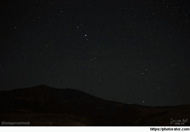 Comet NEOWISE rising over Grizzly Peak near Ashland OR 