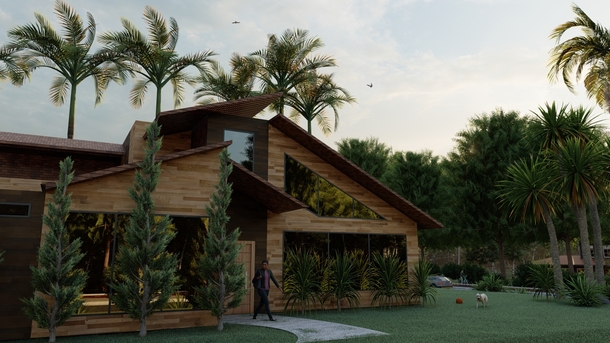 Concept house  in Minas Gerais Brazil - Rendering - x