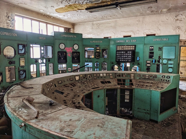 Control room for a powerplant in Belgium