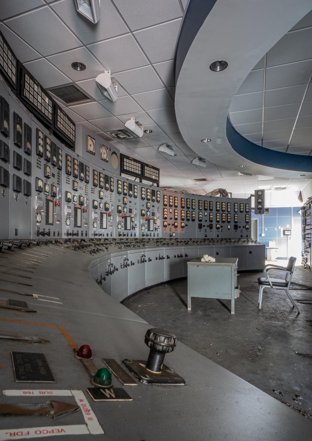 Control room in a power plant
