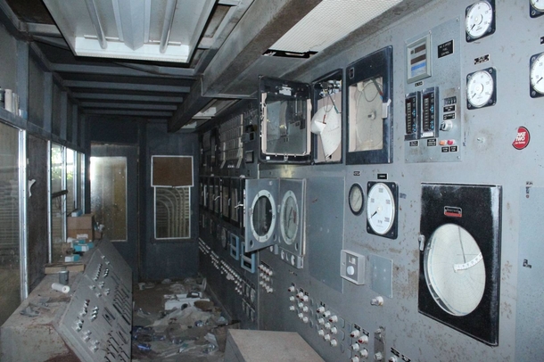 Control room of abandoned phosphate mine