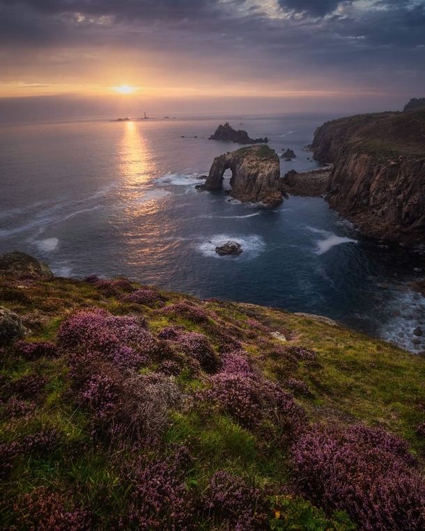 Cornish sunset UK 