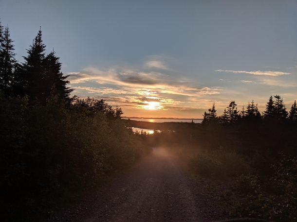 Costal Sunset from a Trail Hearts Delight Newfoundland Canada 