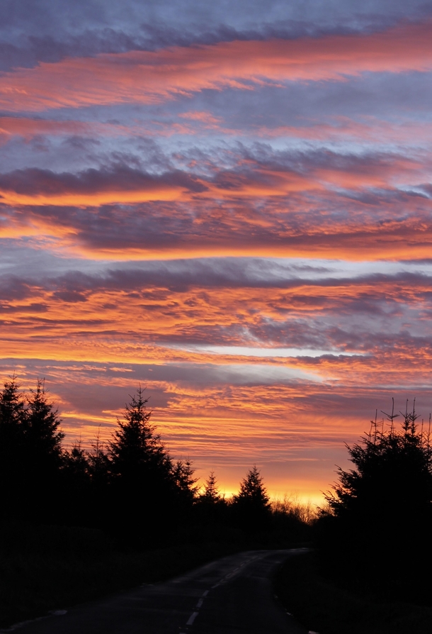 County Antrim at sunset