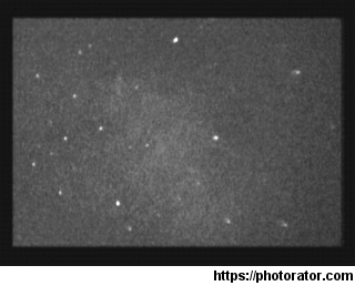Crab Nebulas Pulsar blinking captured using Electron Multiplying CCD Camera