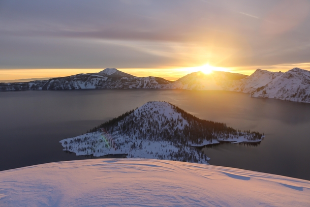 Crater Lake Oregon Sunrise 