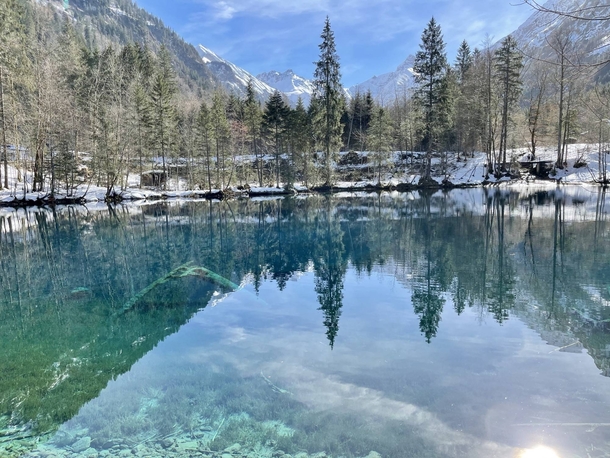 Crystal clear lake in the valley - Allgu  x - Bavaria