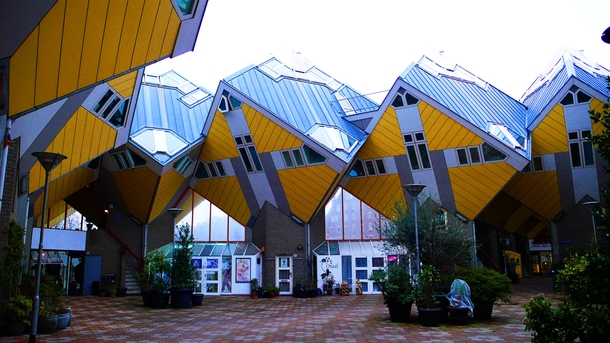 Cube Houses In Rotterdam Holand 