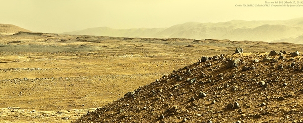 Curiosity Stops to Thwack Its Instruments Take Amazing Panoramas Mar  