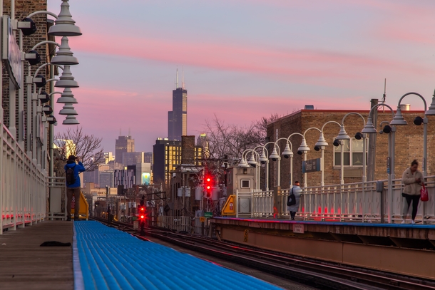 Damen Avenue Blue Line Station - Chicago IL